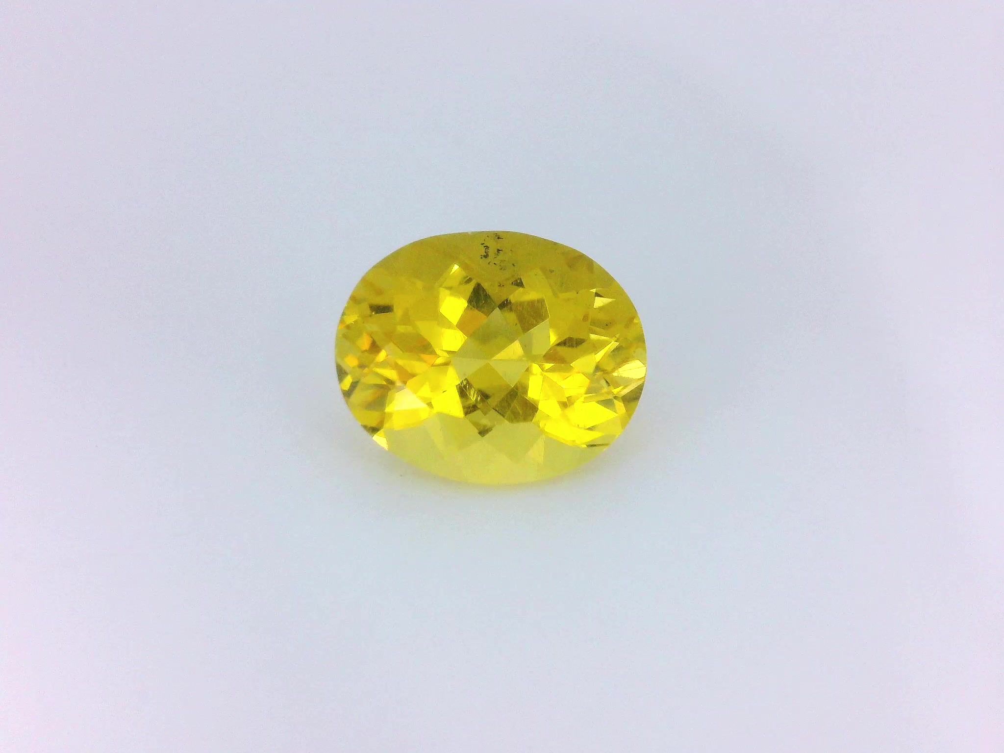 Heliodor 3,25 ct, żółty, szlif owalny
