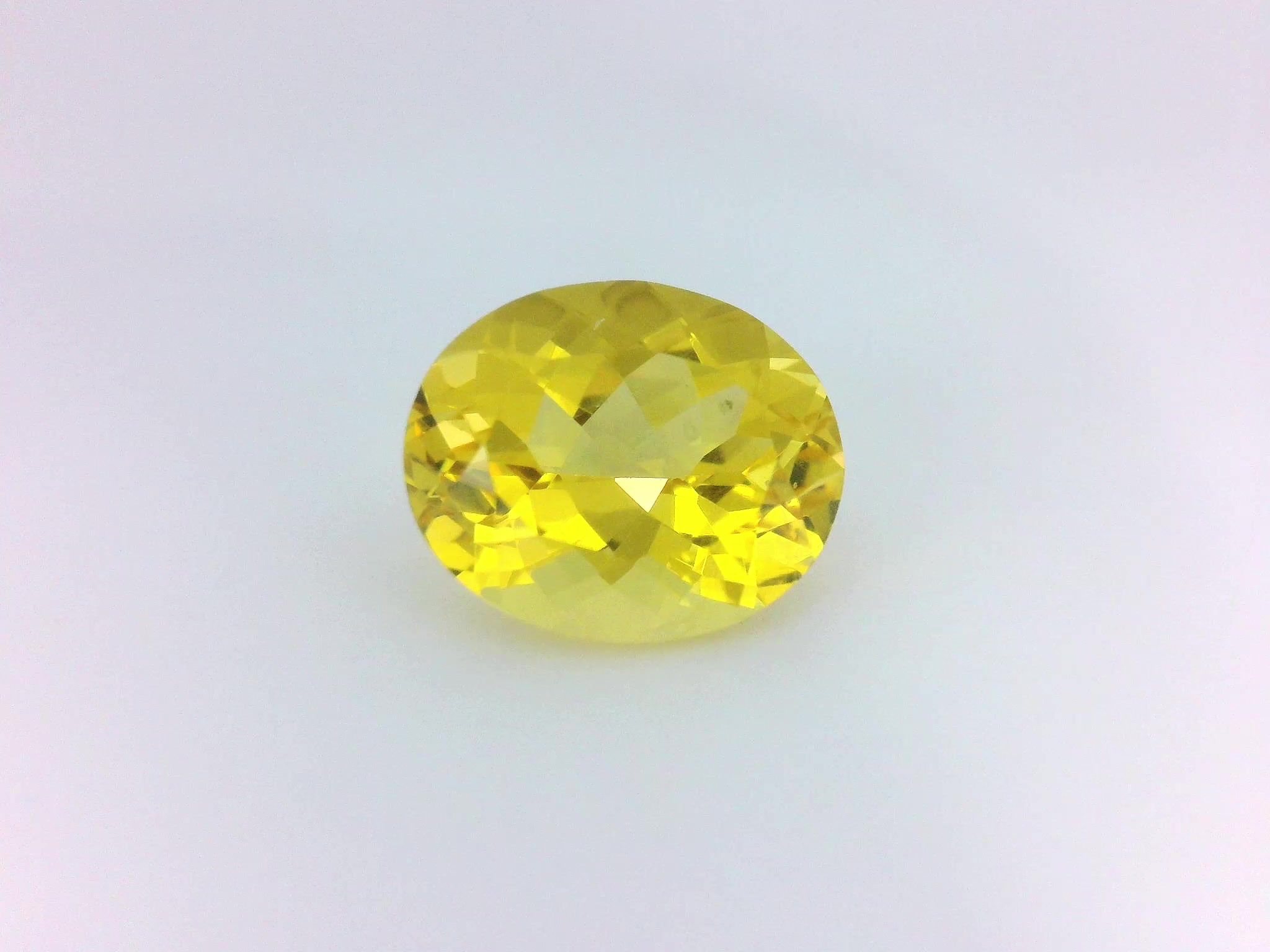 Heliodor 3,48 ct, żółty, szlif owalny