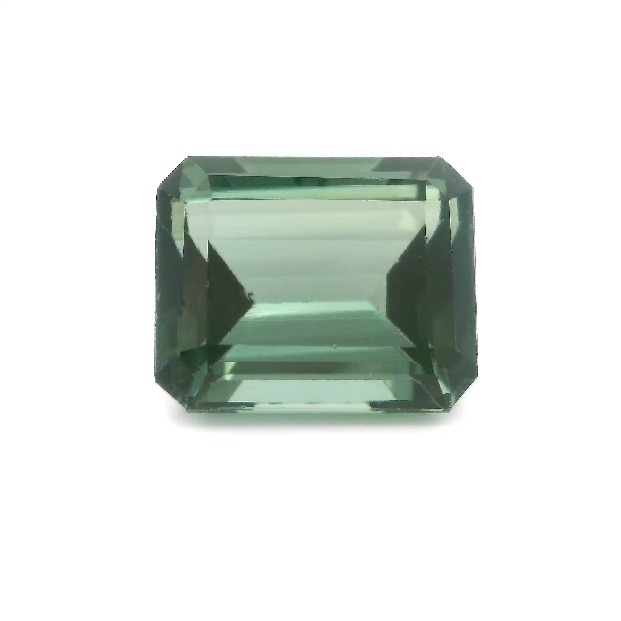 Turmalin 9,09 ct, zielony, szlif ośmiokątny