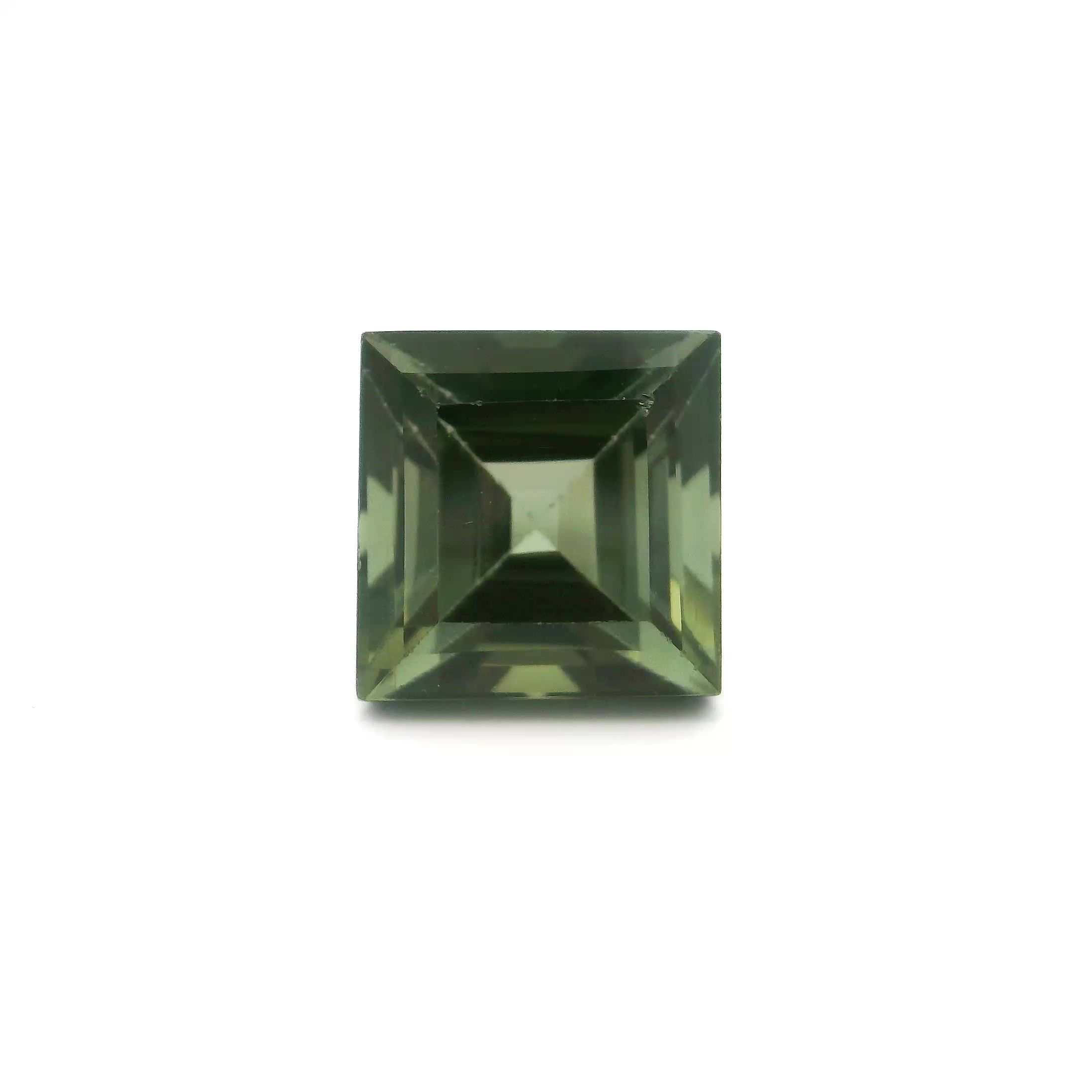 Turmalin 2,91 ct, brązowy, szlif kwadratowy