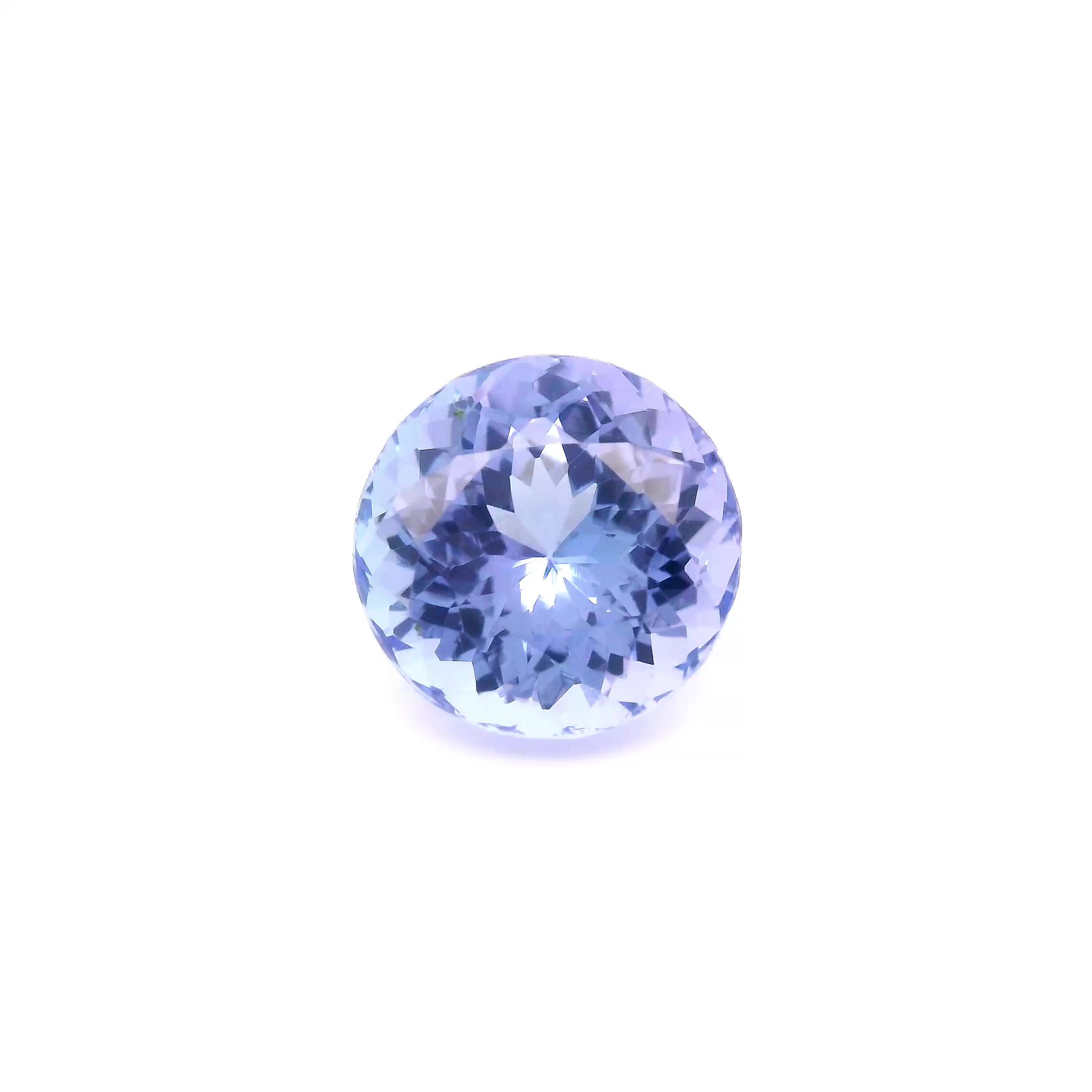 3.66 ct Round tanzanite