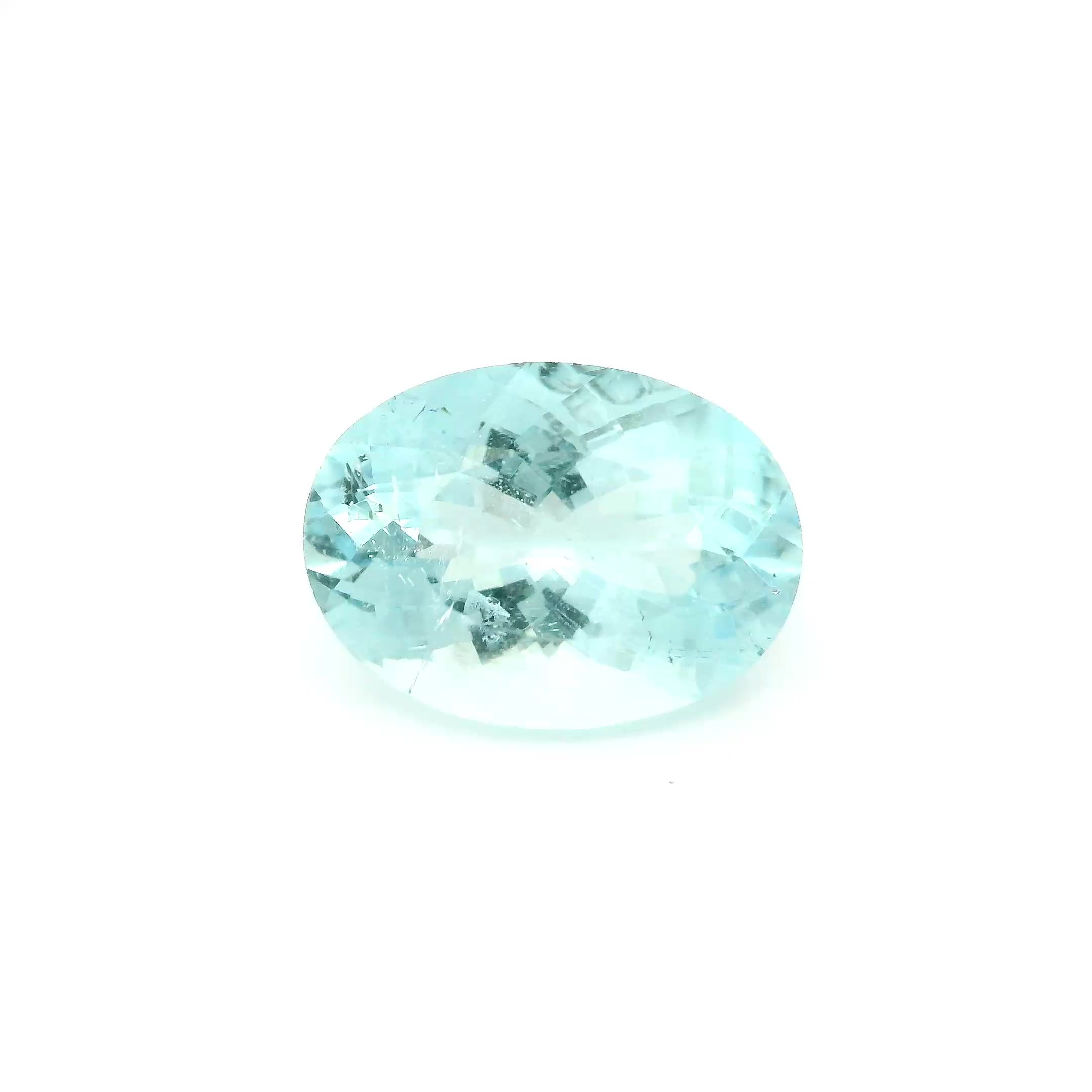 5.52 ct Oval aquamarine