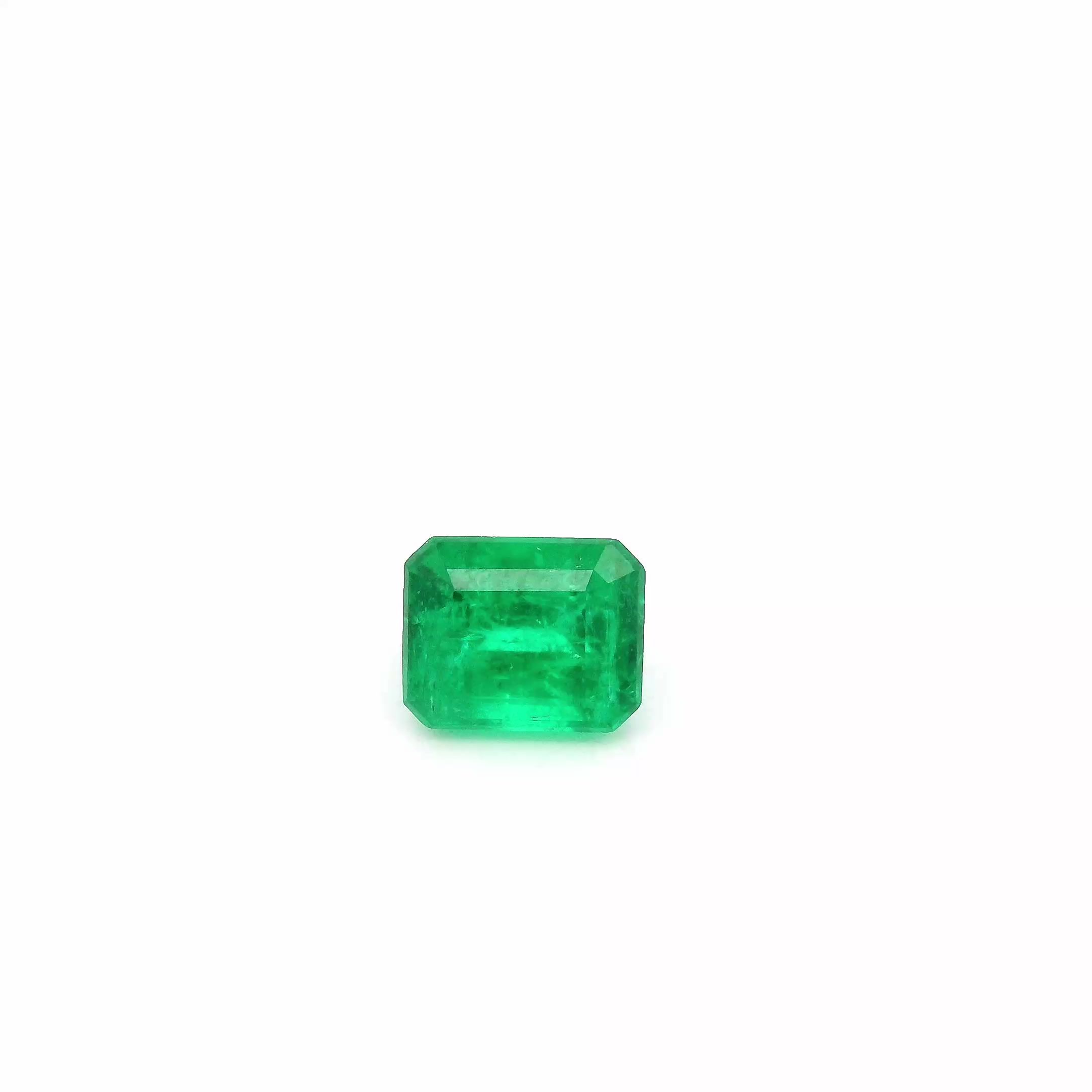 0.68 ct Octagonal emerald