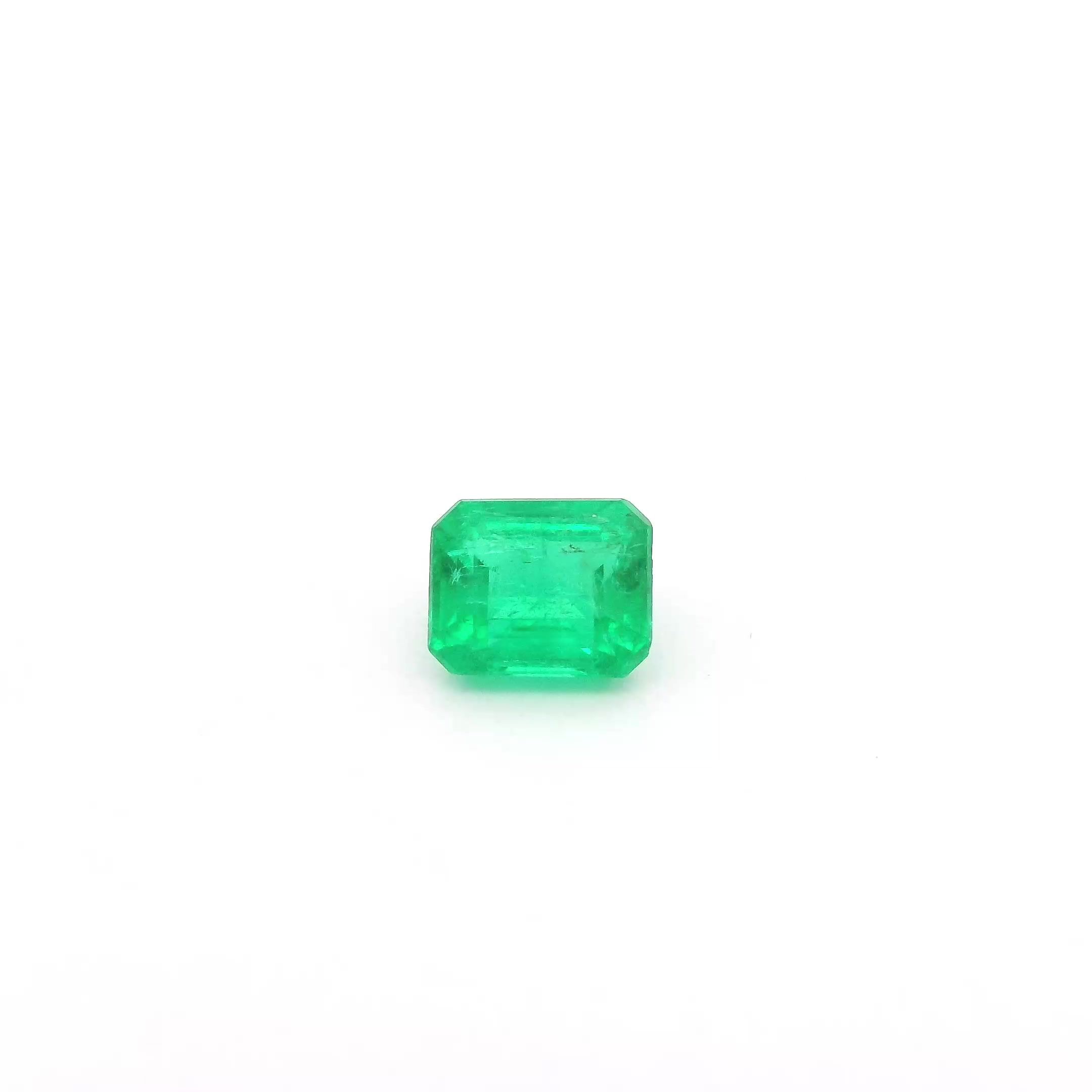 0.58 ct Octagonal emerald