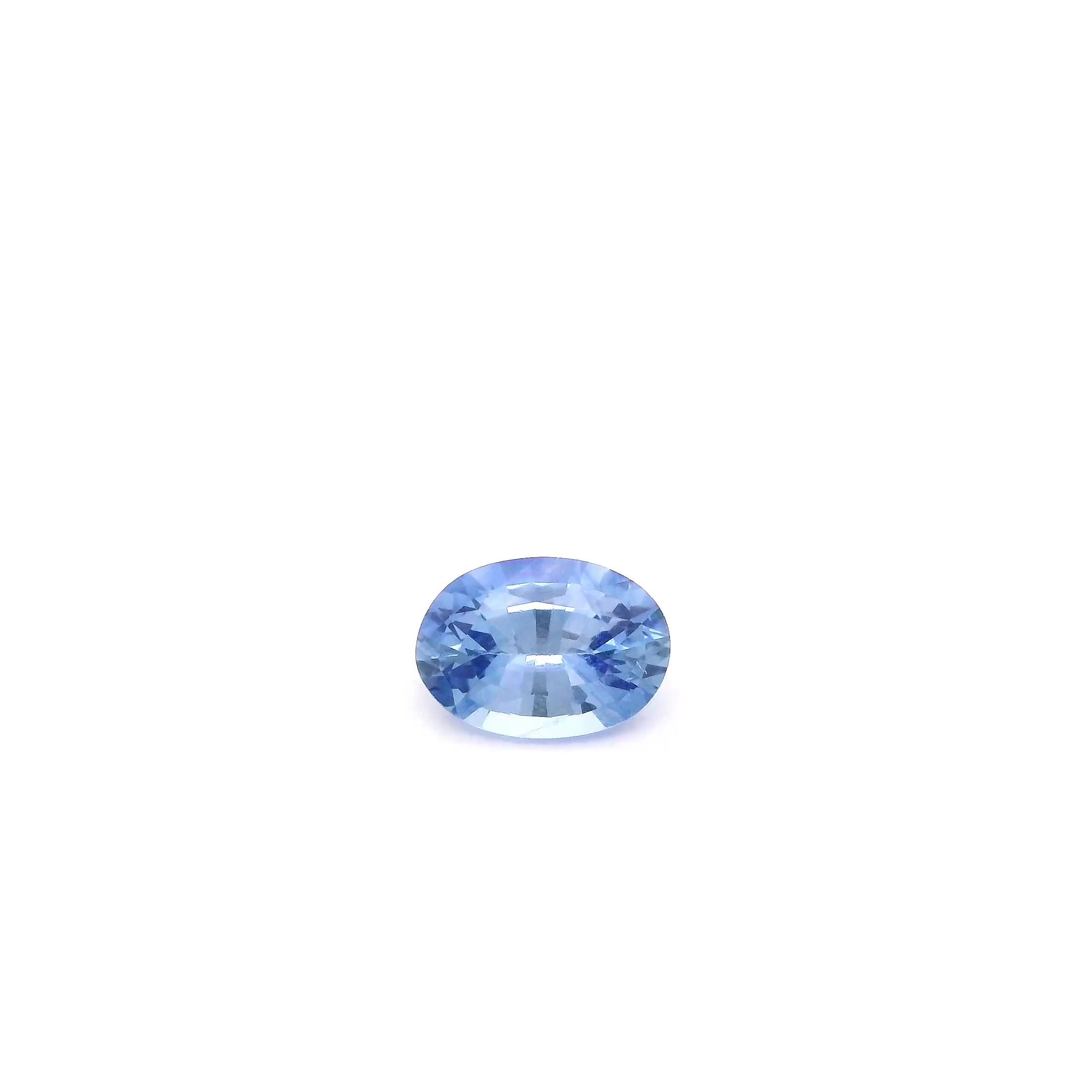 SAPPHIRE FACETED 0.54ct BLUE Light EC SRILANKA HEATED