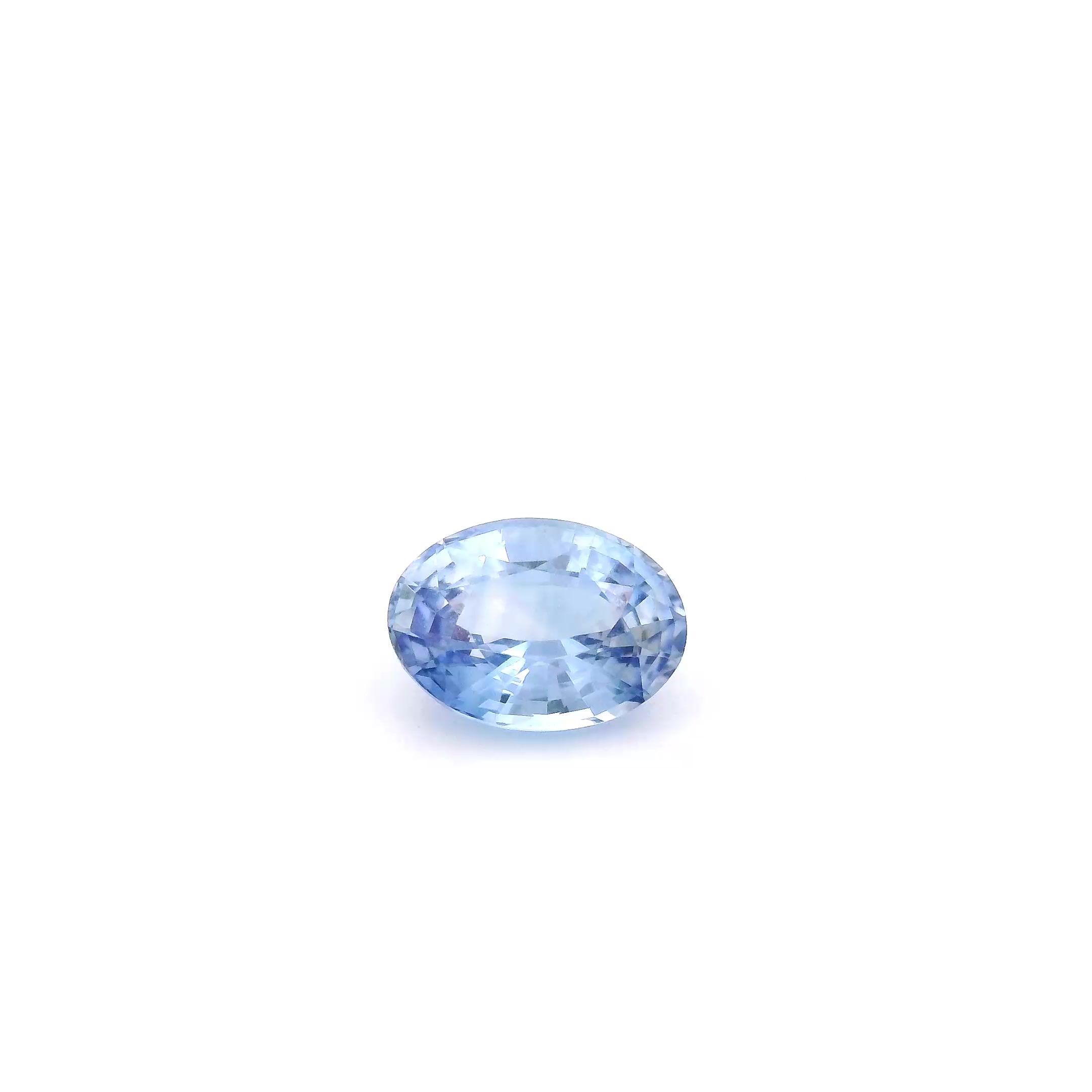 SAPPHIRE FACETED 0.93ct BLUE Light EC SRILANKA HEATED
