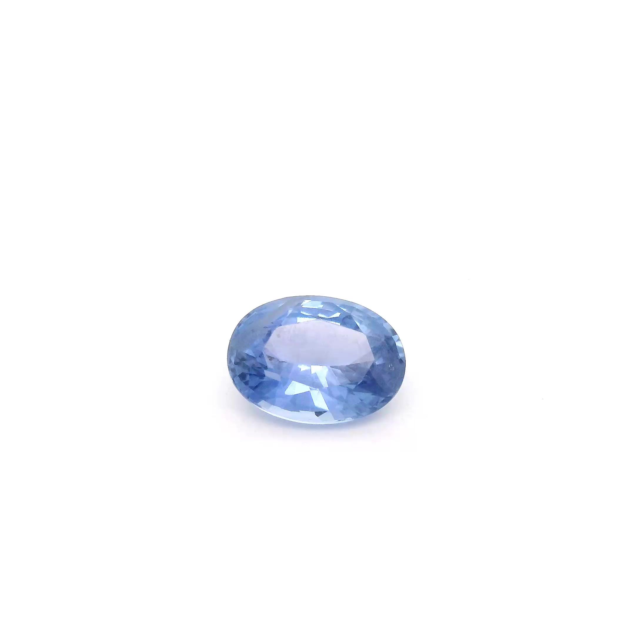 SAPPHIRE FACETED 1.05ct BLUE Medium intense EC SRILANKA HEATED