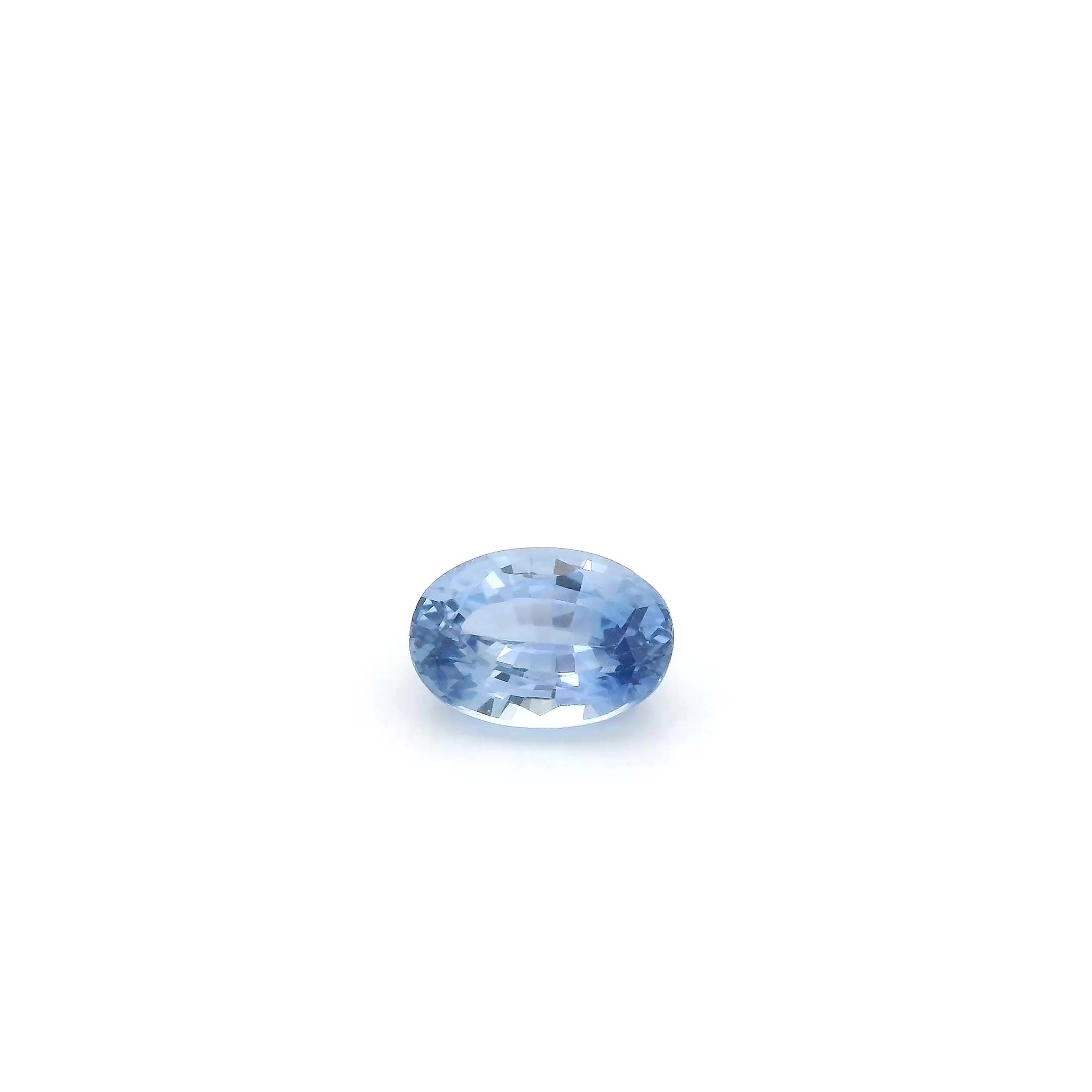 SAPPHIRE FACETED 0.71ct BLUE Light EC SRILANKA HEATED