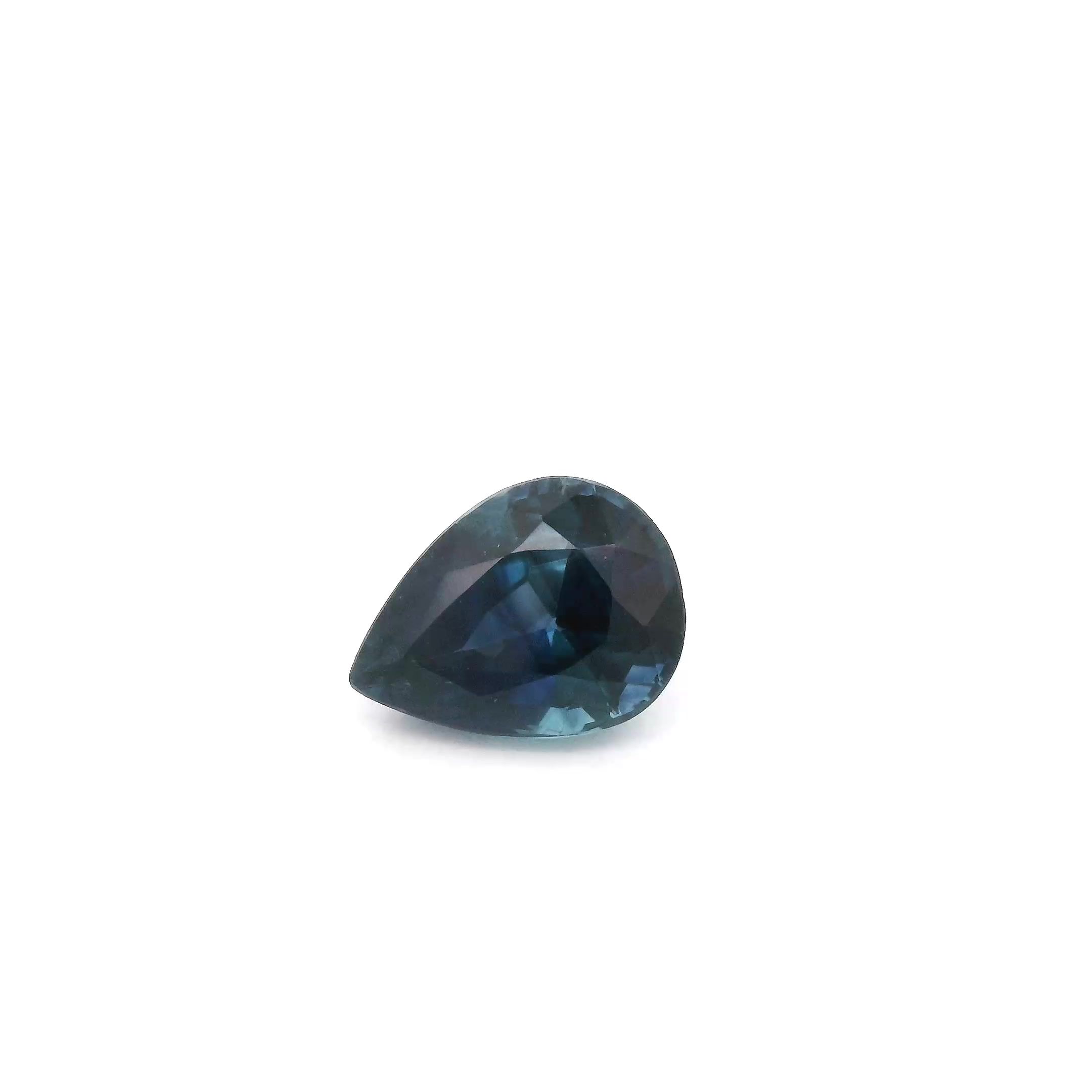 SAPPHIRE FACETED 1.46ct BLUE Deep EC SRILANKA HEATED