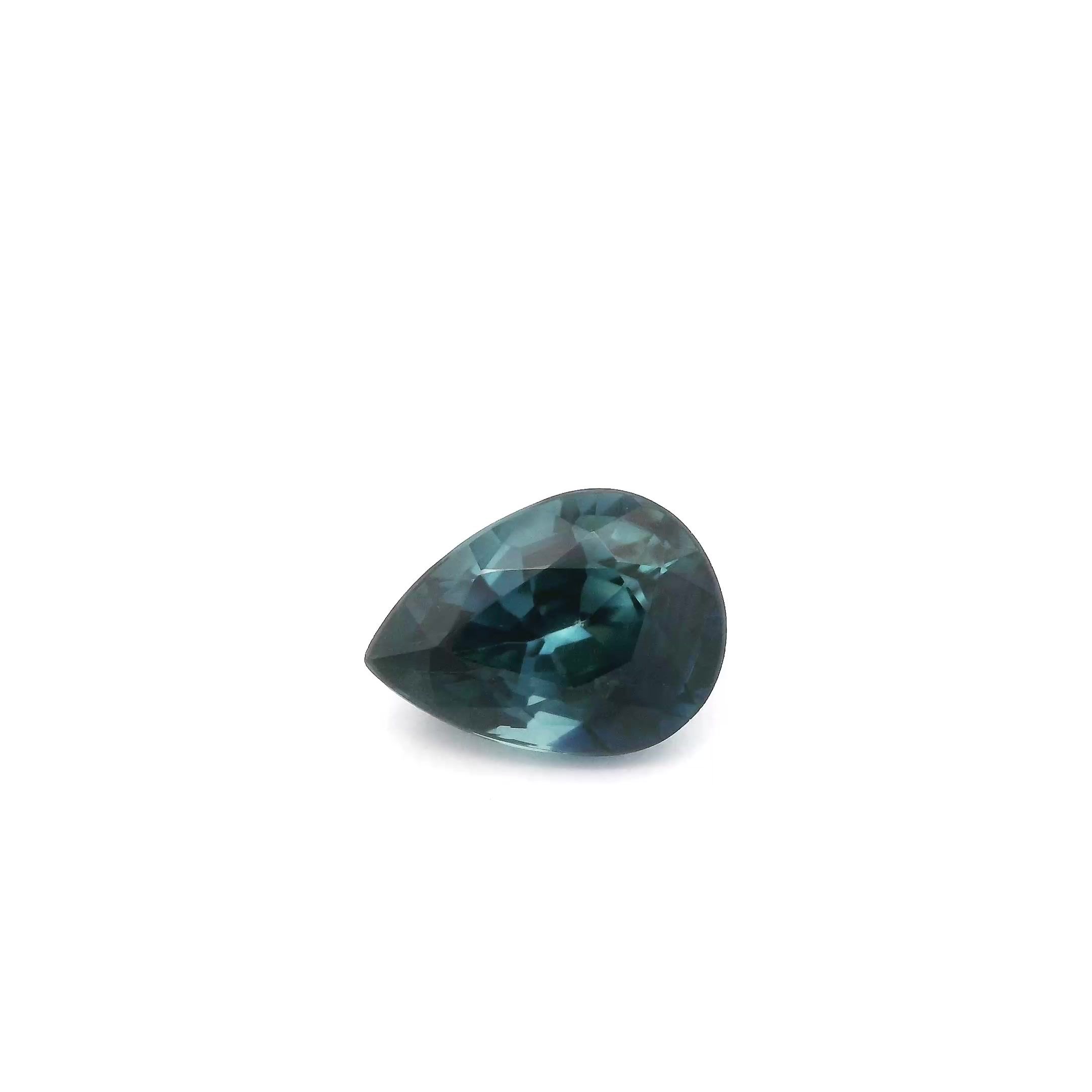 SAPPHIRE FACETED 1.63ct BLUE Deep EC SRILANKA HEATED