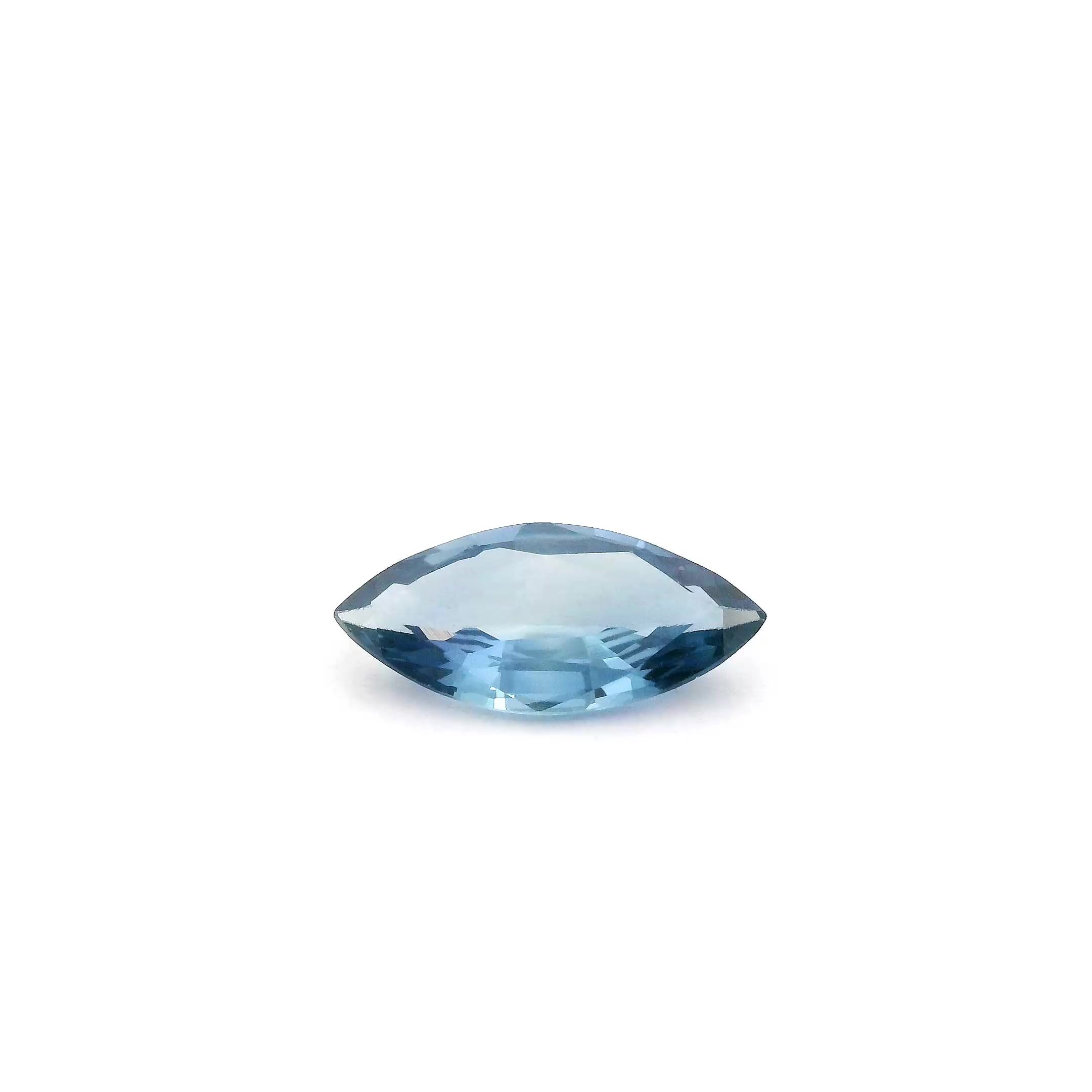 SAPPHIRE FACETED 0.84ct BLUE Medium Intense EC SRILANKA HEATED