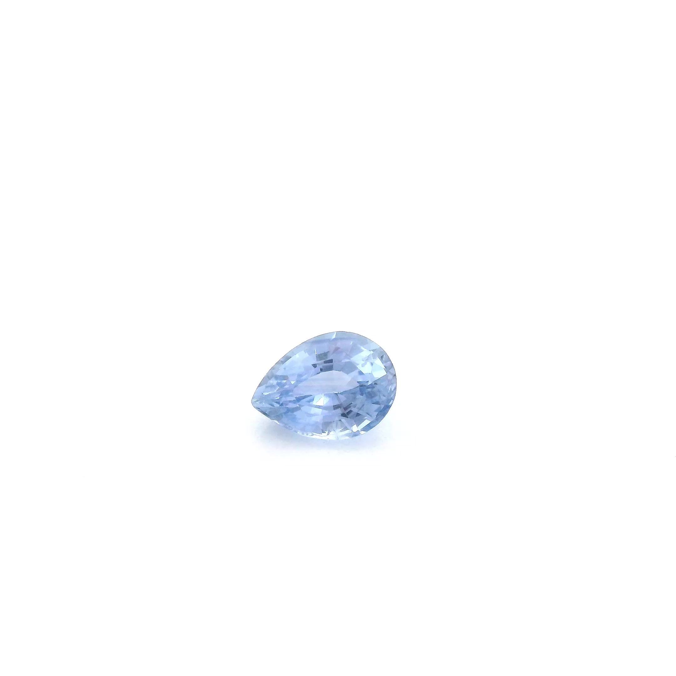 SAPPHIRE FACETED 0.48ct BLUE Medium Intense EC SRILANKA HEATED