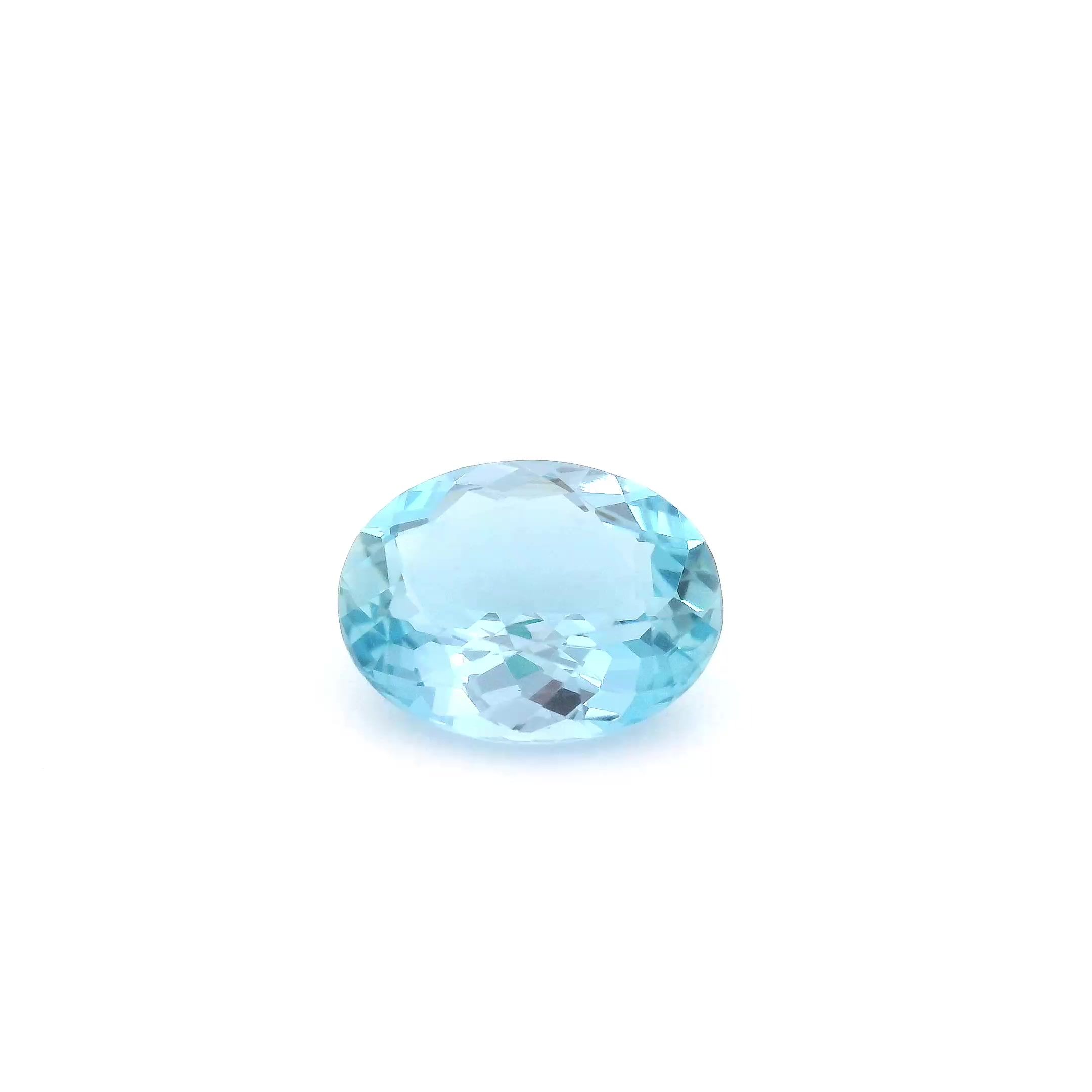 1.38 ct Oval aquamarine