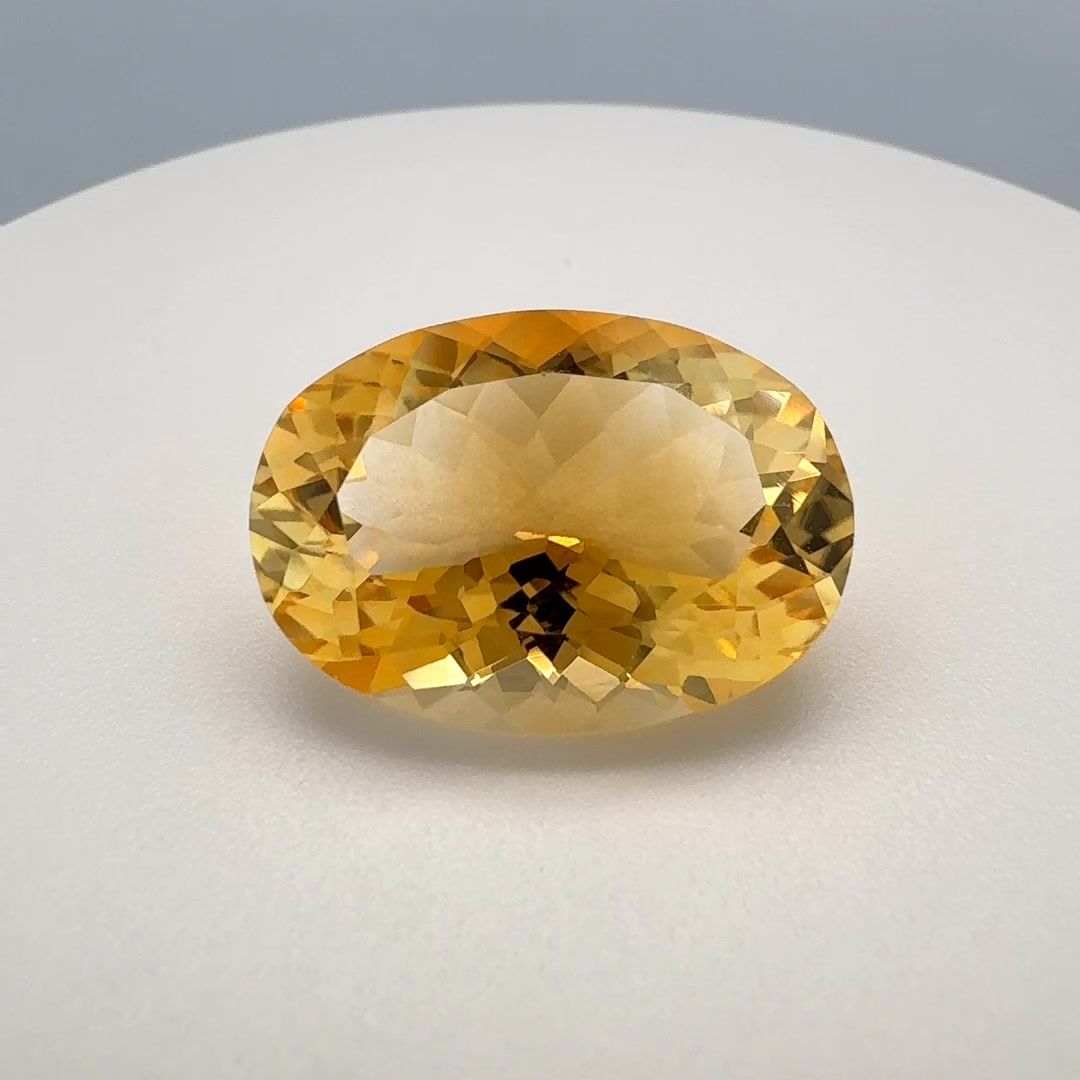 CITRINE FACETED 12.02ct ORANGE Golden Orange EC BRAZIL NONE