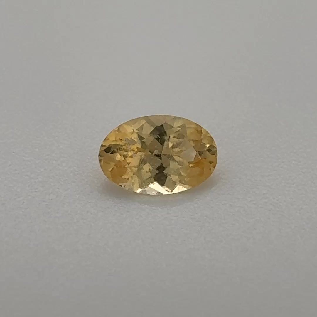 TOPAZ FACETED 0.45ct YELLOW Light Orangey Yellow EC BRAZIL NONE