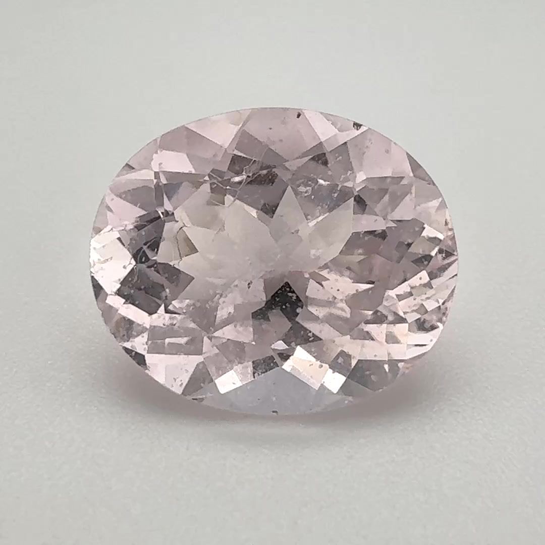 MORGANITE FACETED 7.035ct PINK Light Pink SI BRAZIL NONE