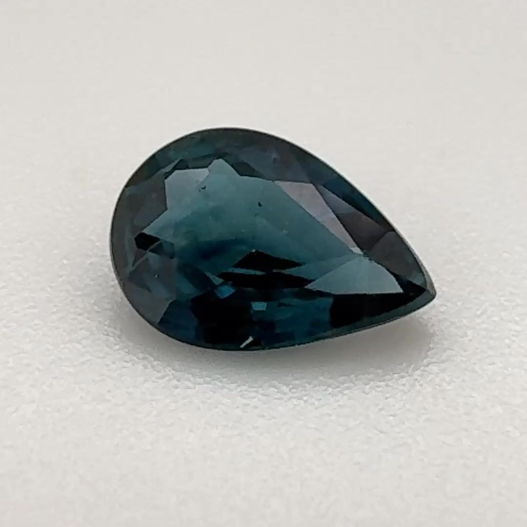 SAPPHIRE Pear 0.82ct BLUE EC FACETED
