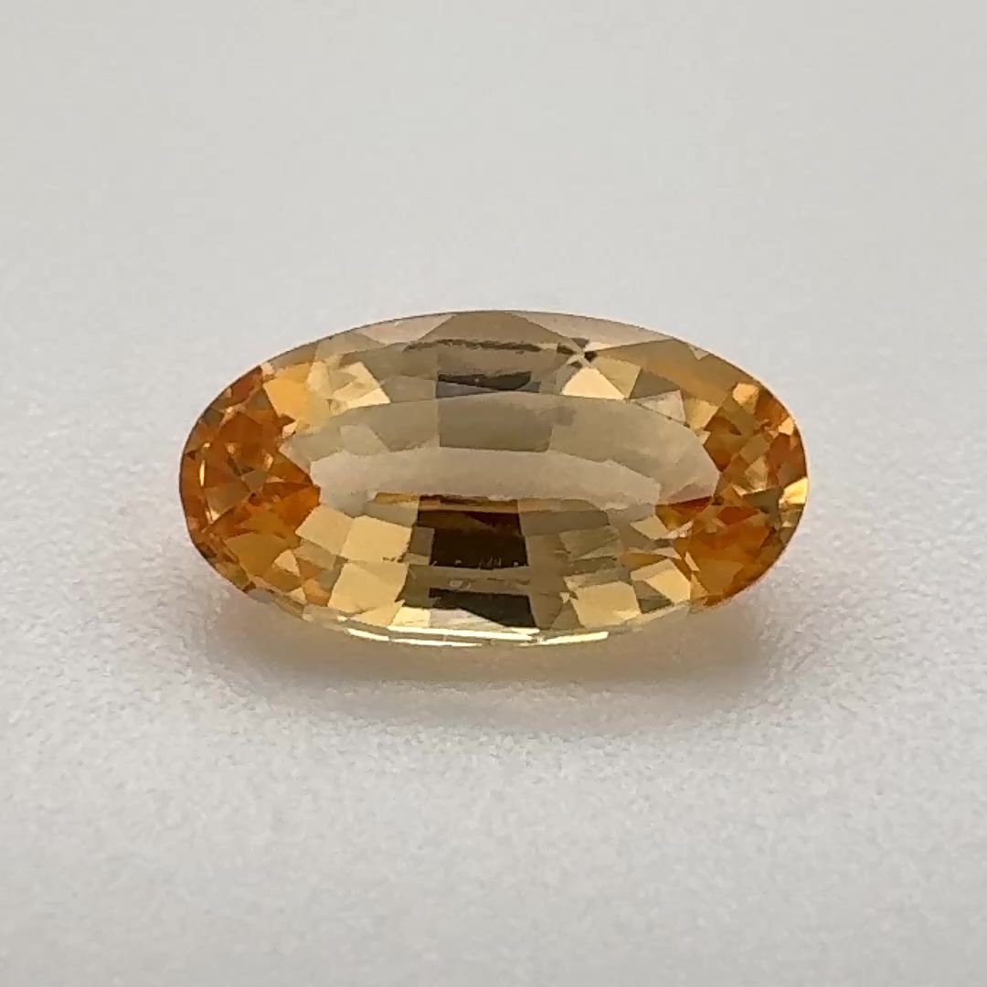 TOPAZ FACETED 1.425ct ORANGE Yellowish Orange EC BRAZIL NONE