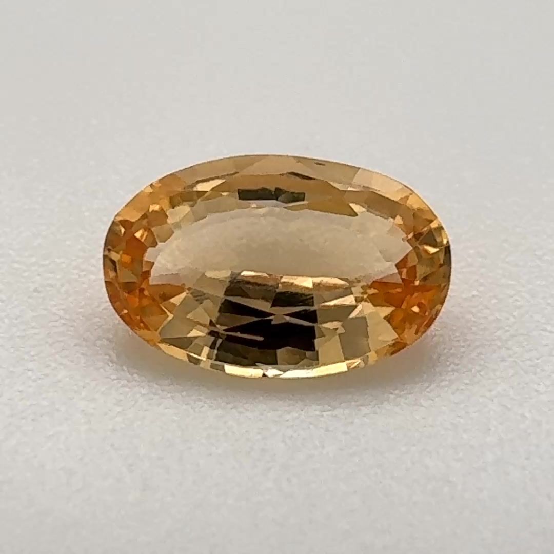 TOPAZ FACETED 1.07ct ORANGE Yellowish Orange EC BRAZIL NONE