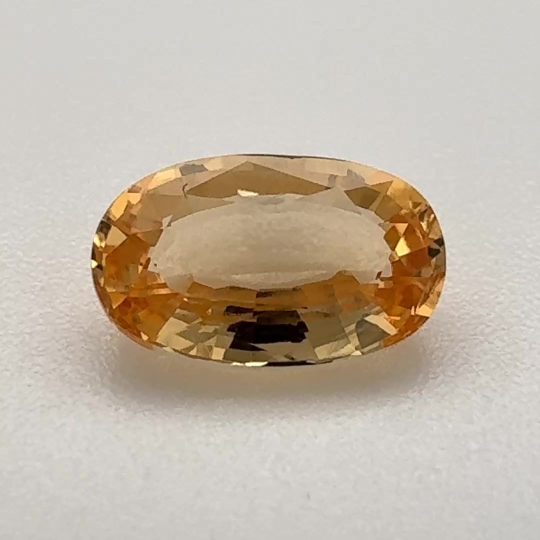 TOPAZ FACETED 1.5ct ORANGE Yellowish Orange EC BRAZIL NONE