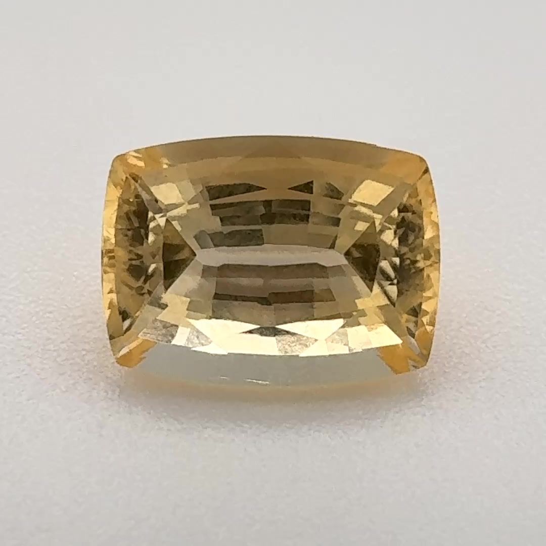 TOPAZ FACETED 2.475ct YELLOW Orangey Yellow EC BRAZIL NONE