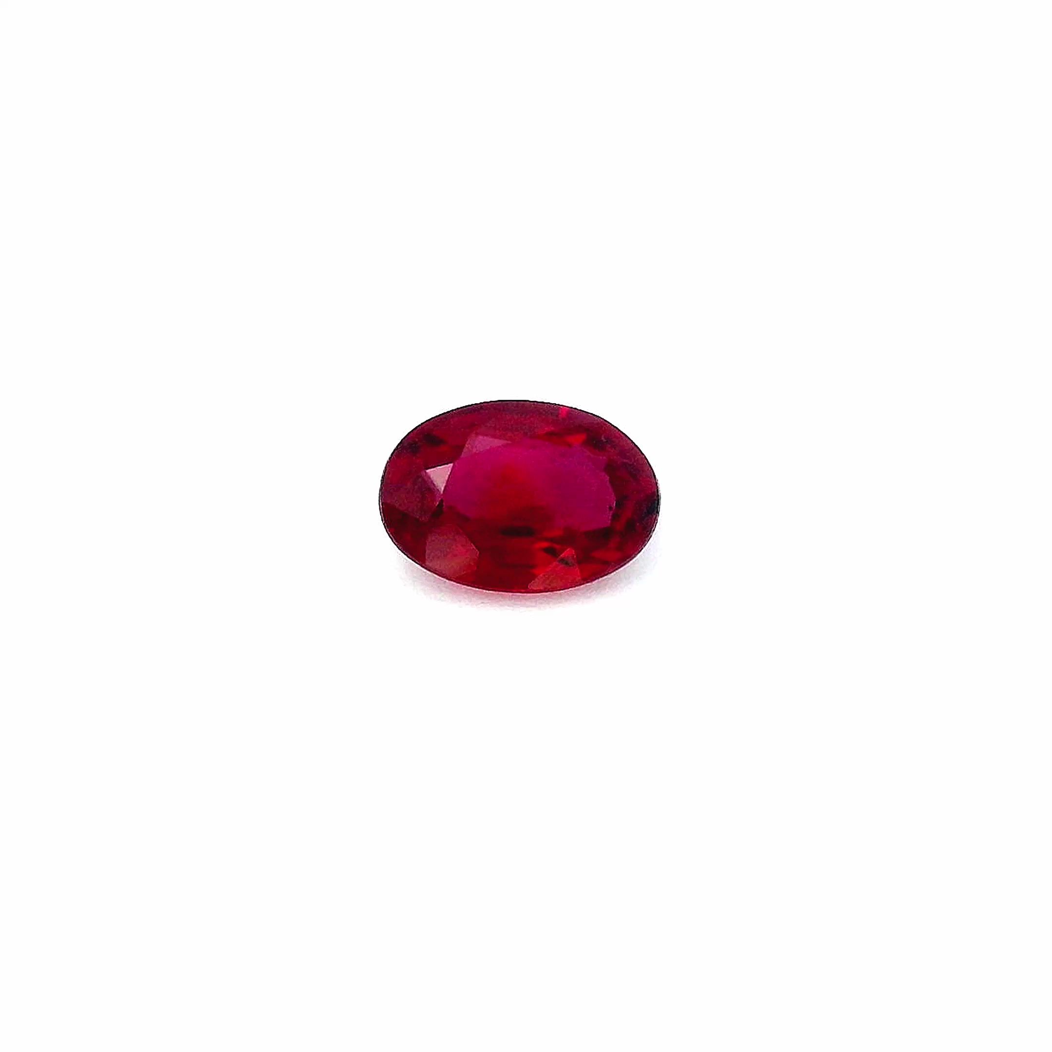 0.51 ct Oval ruby