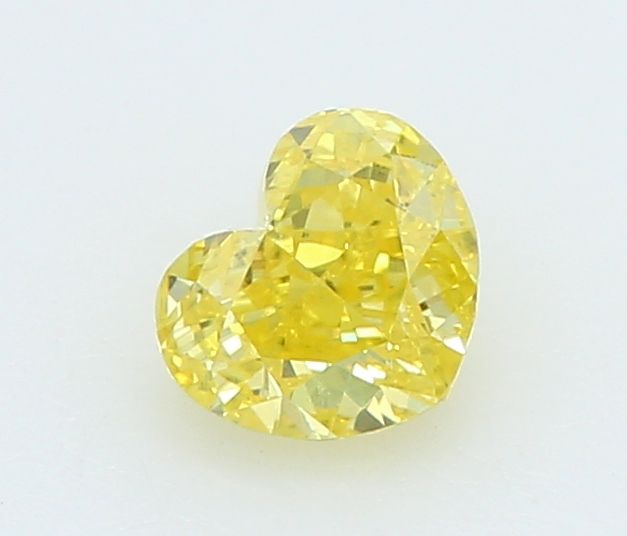 0.23 CT Fancy Vivid Yellow HEART