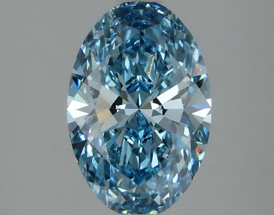 OVAL 2.05ct Fancy Vivid Blue VS1 – EX EX NON