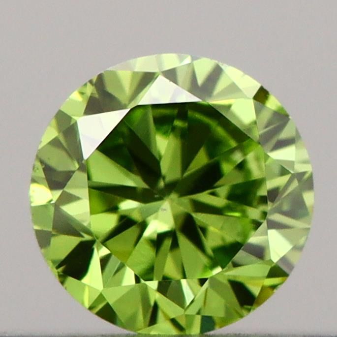 0.2 CT Fancy Vivid Green ROUND