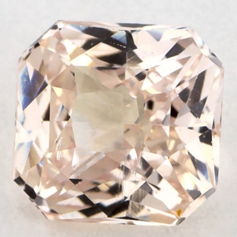 Szafir 1,24 ct, żółty, szlif radiant