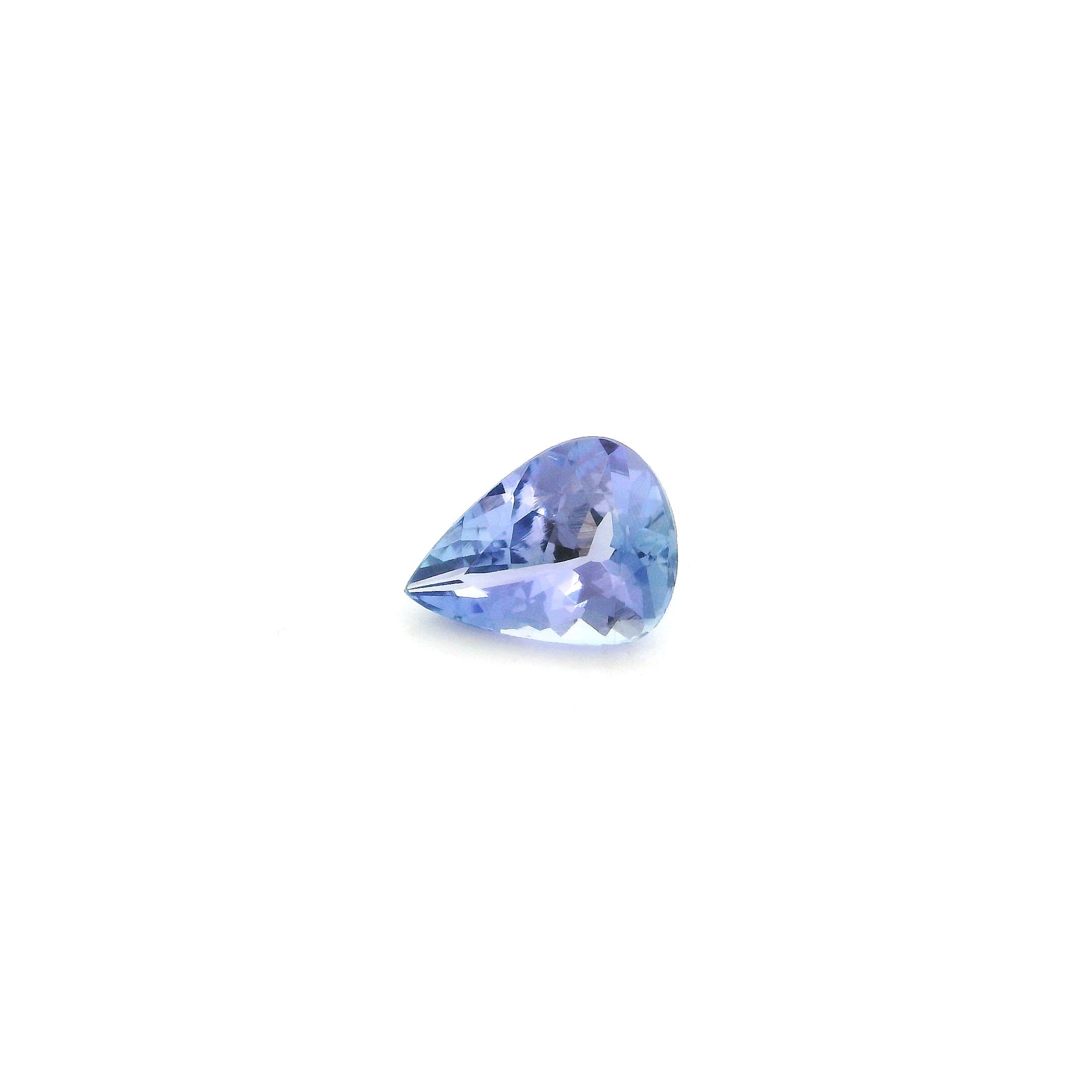 Tanzanit 1,00 ct, niebieski, szlif gruszka