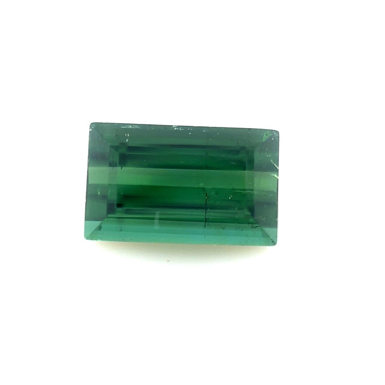 Turmalin 1,70 ct, zielony, szlif bagietka