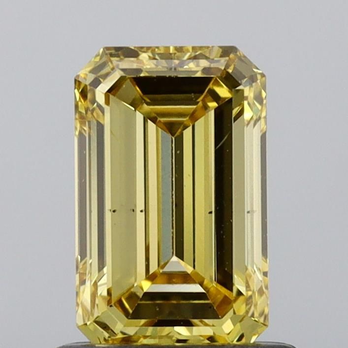 1.0 CT Fancy Vivid Yellow EMERALD