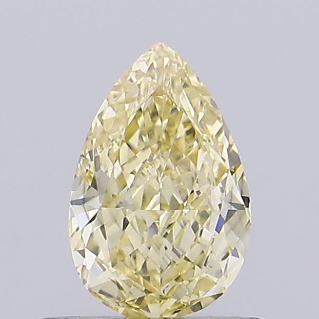 0.65 CT Fancy Yellow PEAR