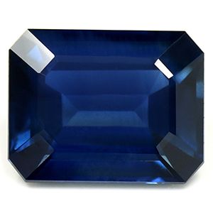 Szafir 2,65 ct, niebieski, szlif szmaragdowy
