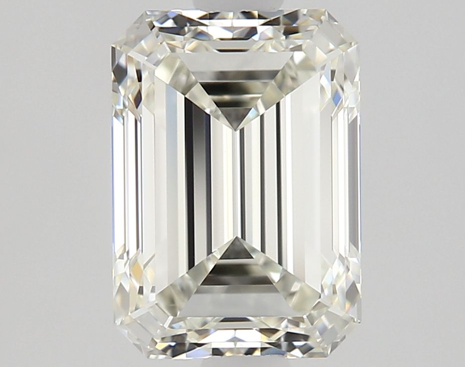 1.41-carat emerald diamond with J color, null cut, and VVS1 clarity.