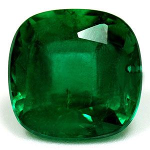 Szmaragd 3,88 ct, zielony, szlif cushion