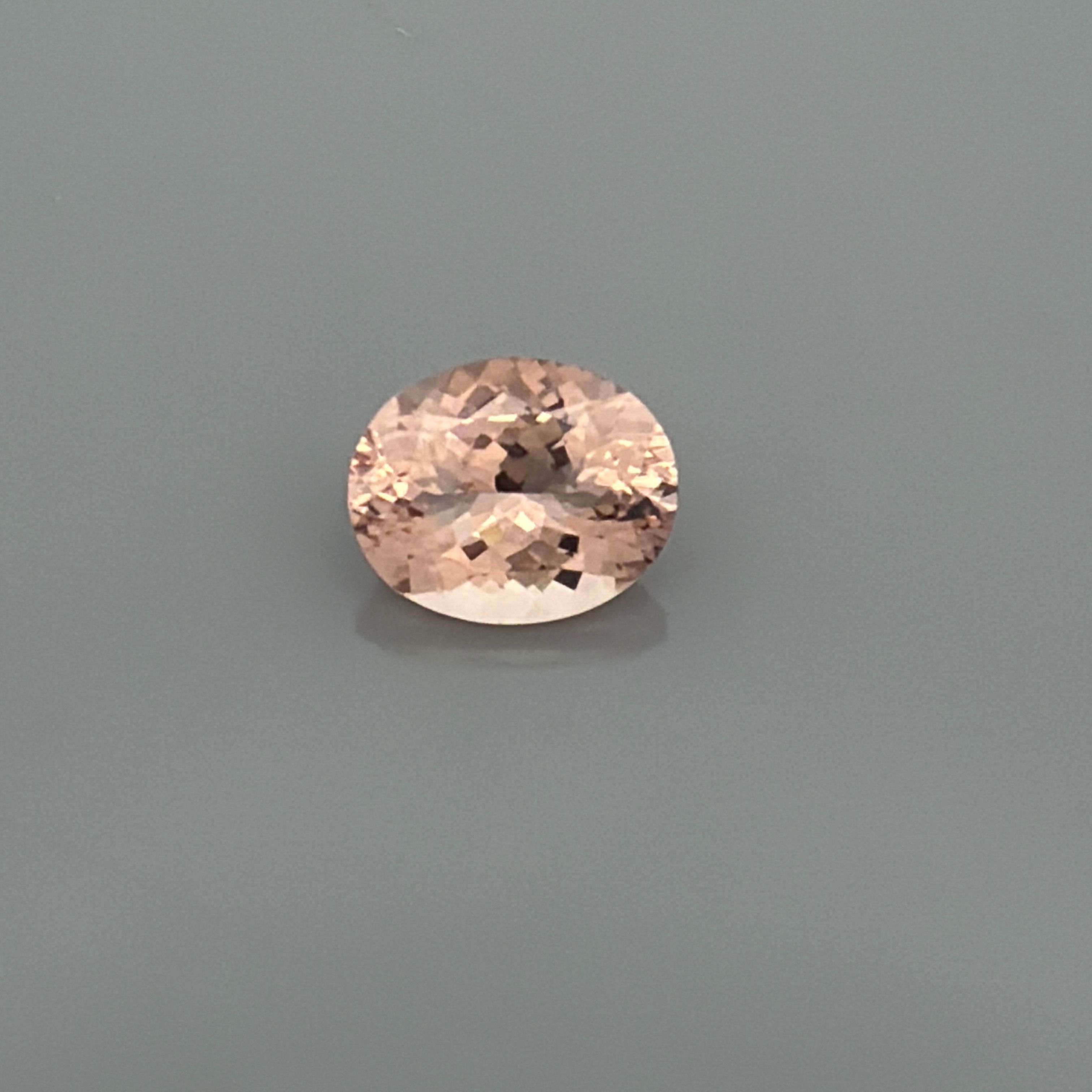 Morganit 5,81 ct, różowy, szlif owalny