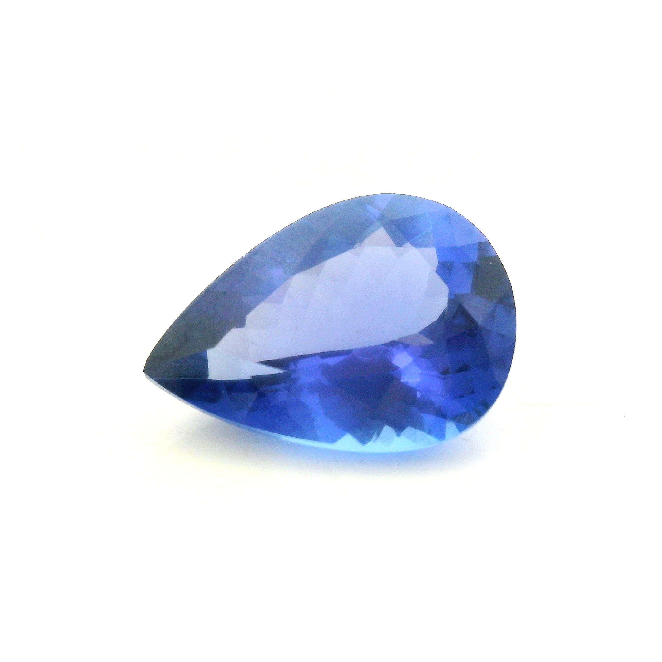 Tanzanit 5,04 ct, niebieski, szlif gruszka