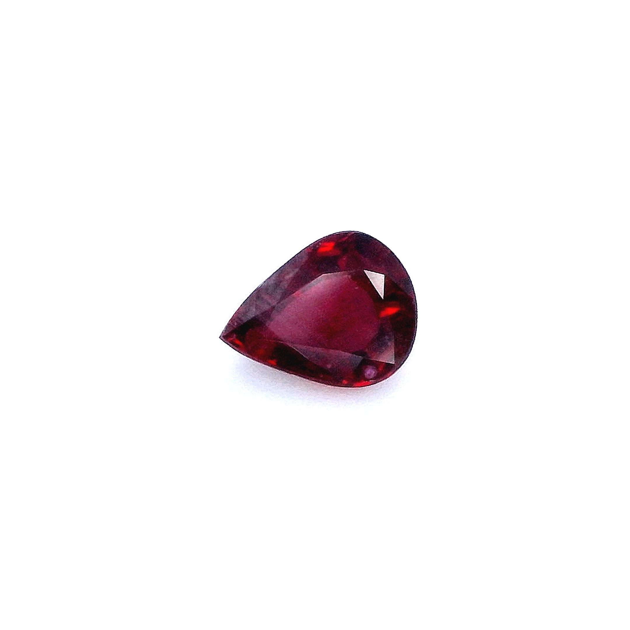 1.47 ct Pear ruby
