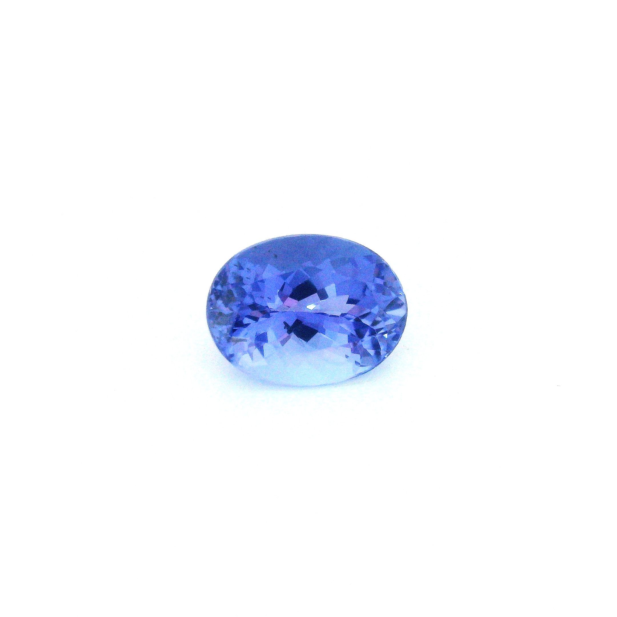 Tanzanit 1,88 ct, niebieski, szlif owalny