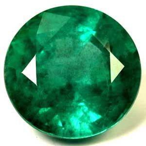 Szmaragd 4,03 ct, zielony, szlif okrągły