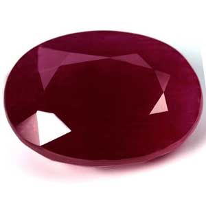 Rubin 7,98 ct, czerwony, szlif owalny