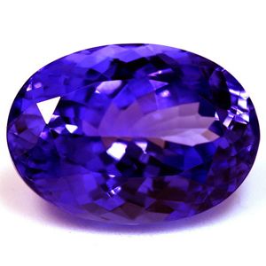 Tanzanit 4,78 ct, niebieski, szlif owalny