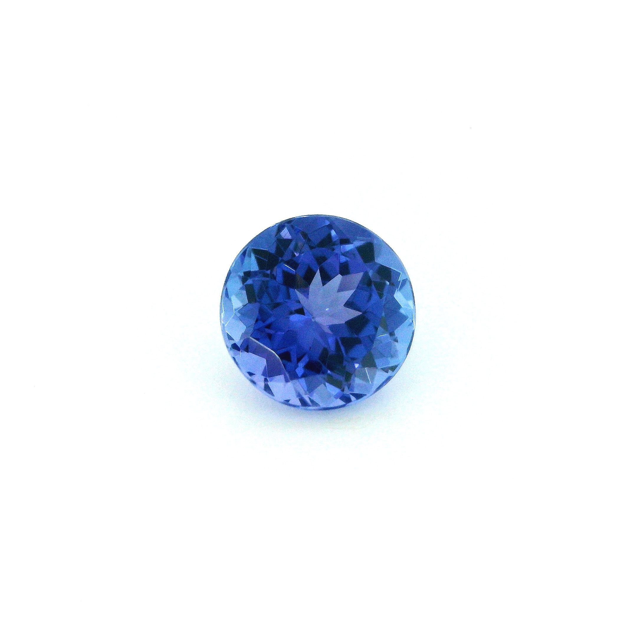 Tanzanit 2,26 ct, niebieski, szlif okrągły