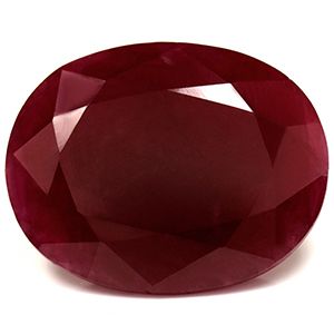 Rubin 15,35 ct, czerwony, szlif owalny