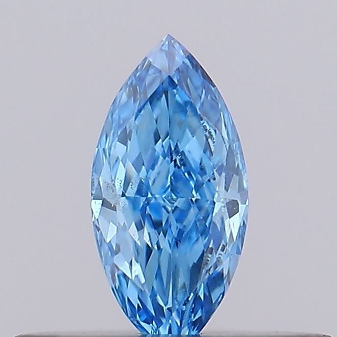 0.18 CT Fancy Vivid Blue MARQUISE
