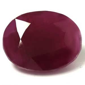 Rubin 6,59 ct, czerwony, szlif owalny