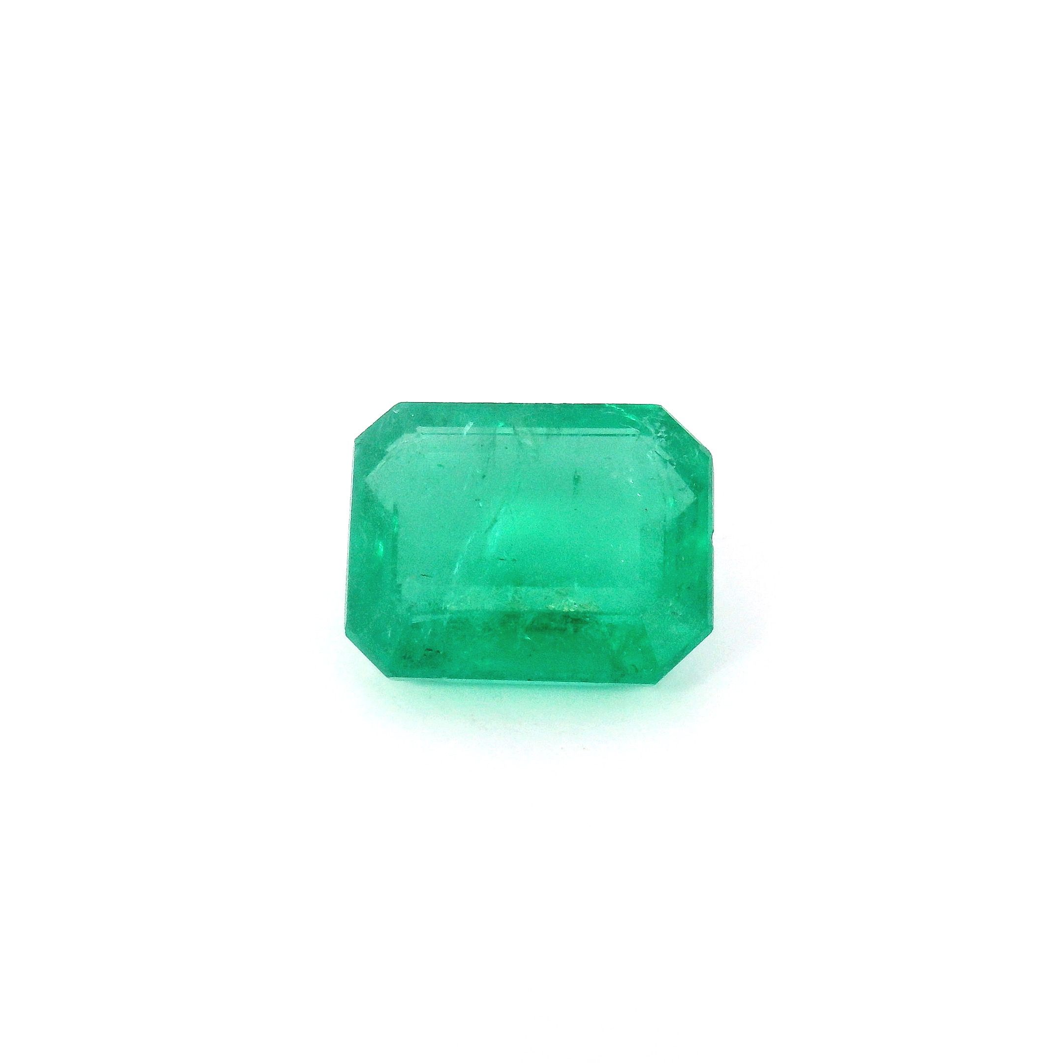 Szmaragd 2,05 ct, zielony, szlif ośmiokątny