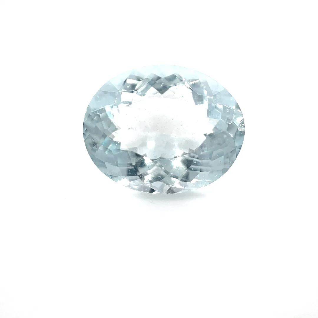 Akwamaryn 6,33 ct, niebieski, szlif owalny